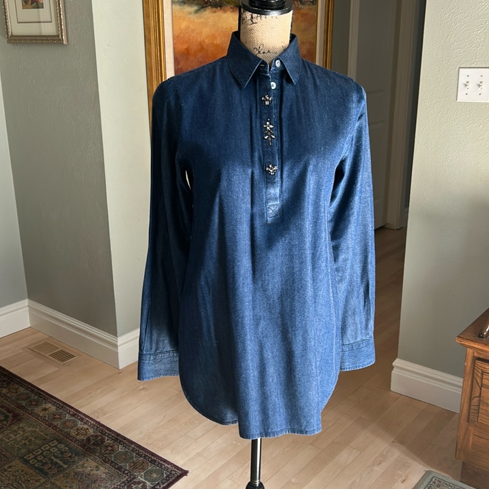 Loft Denim Tunic Top XS